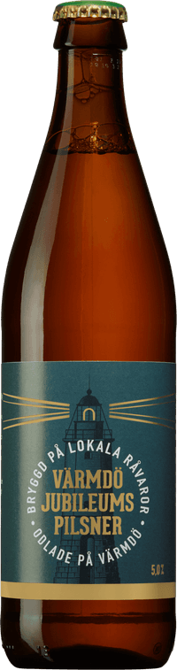 Jubileumspilsner by Värmdö Bryggeri, beer label
