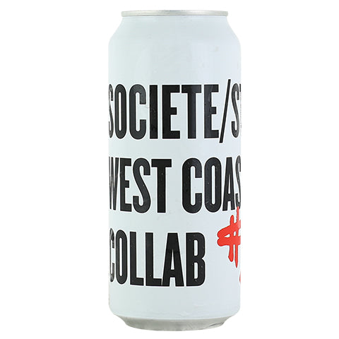 Societe/Stone West Coast IPA Collaboration by Societe Brewing Company, beer label
