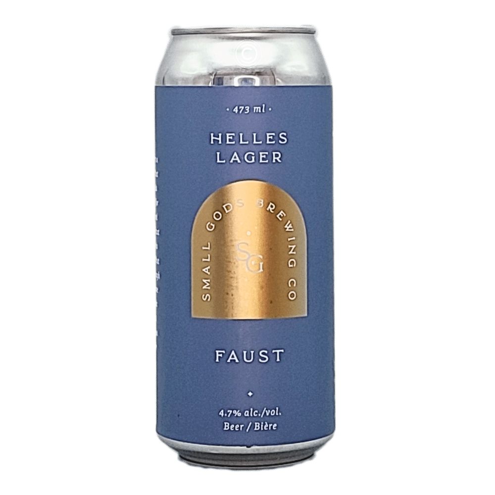 Faust Helles Lager by Small Gods Brewing Co., beer label