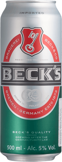 Beck's by Brauerei Becker, beer label