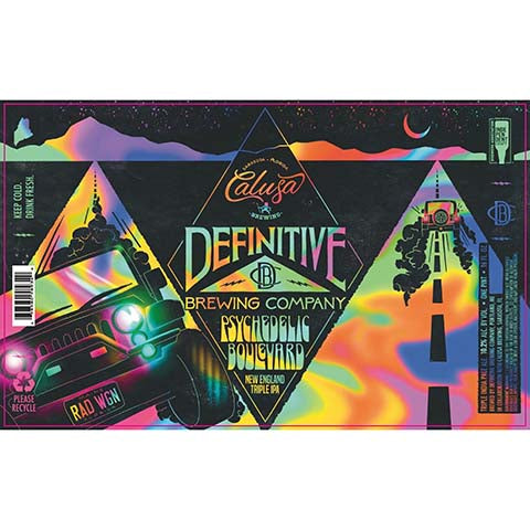 Definitive Psychedelic New England TIPA by Definitive Brewing Company, beer label