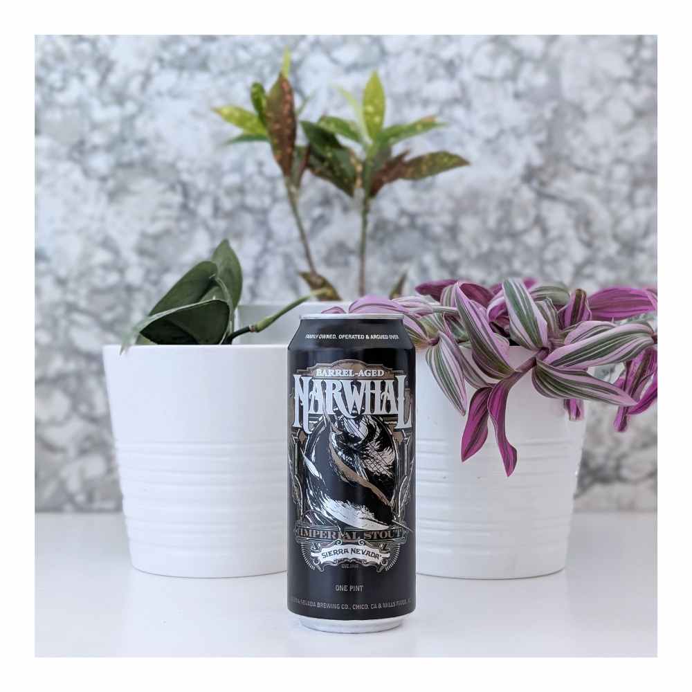 Barrel-Aged Narwhal Imperial Stout by Sierra Nevada Brewing Co., beer label