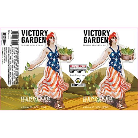 Henniker Victory Garden Ale by Henniker Brewing Company, beer label