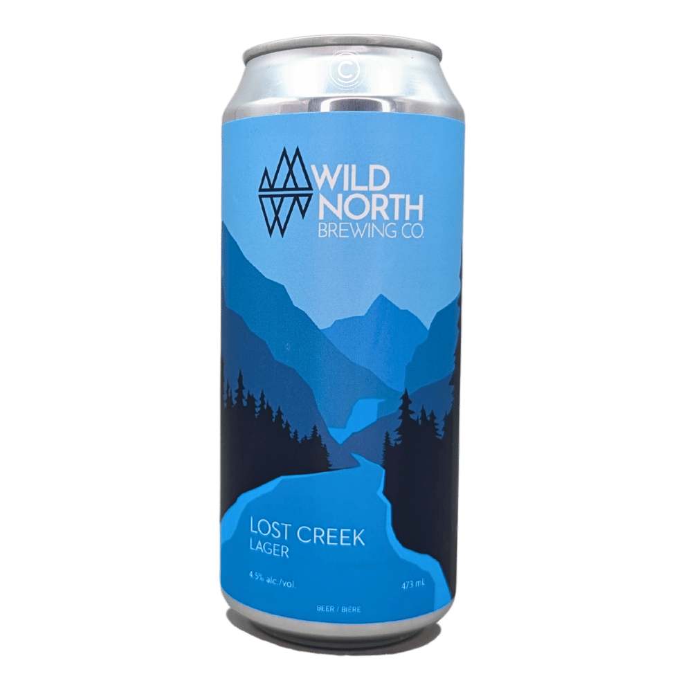 Lost Creek Lager by Wild North Brewing Co., beer label
