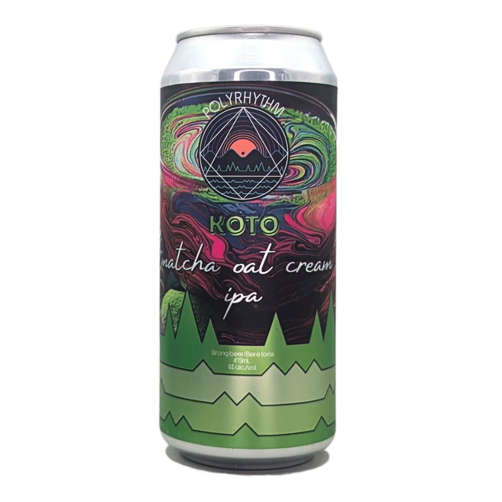 Koto Matcha Oat Cream IPA by Polyrhythm Brewing, beer label