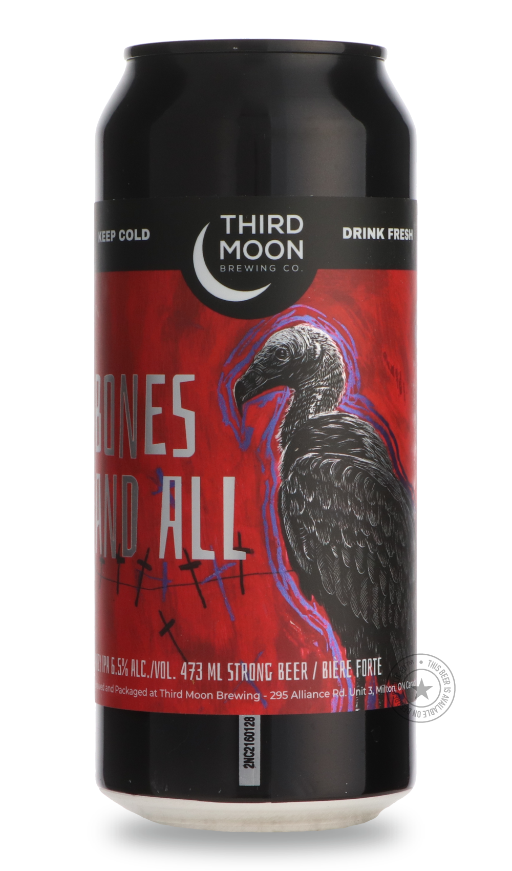 Bones And All by Third Moon, beer label