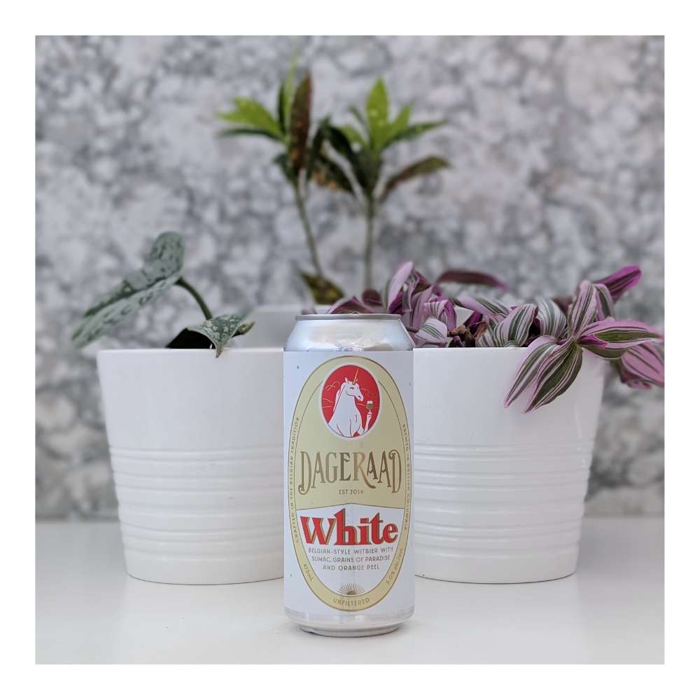 White Belgian-Style Witbier by Dageraad Brewing, beer label
