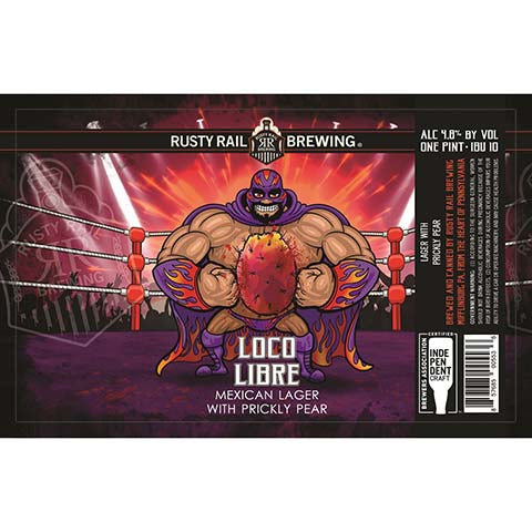 Rusty Rail Loco Libre Lager by Rusty Rail Brewing, beer label