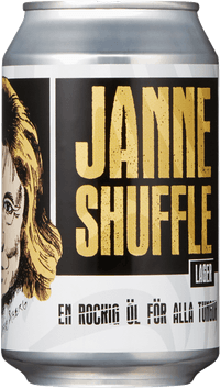 Janne Shuffle by Bryggverket, beer label