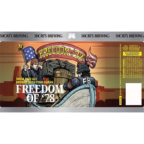 Short's Brew Freedom of '78 IPA by Short's Brewing Co, beer label