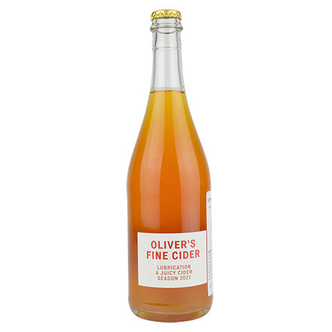 Oliver's Lubrication Cider by Brasserie Dupont, beer label