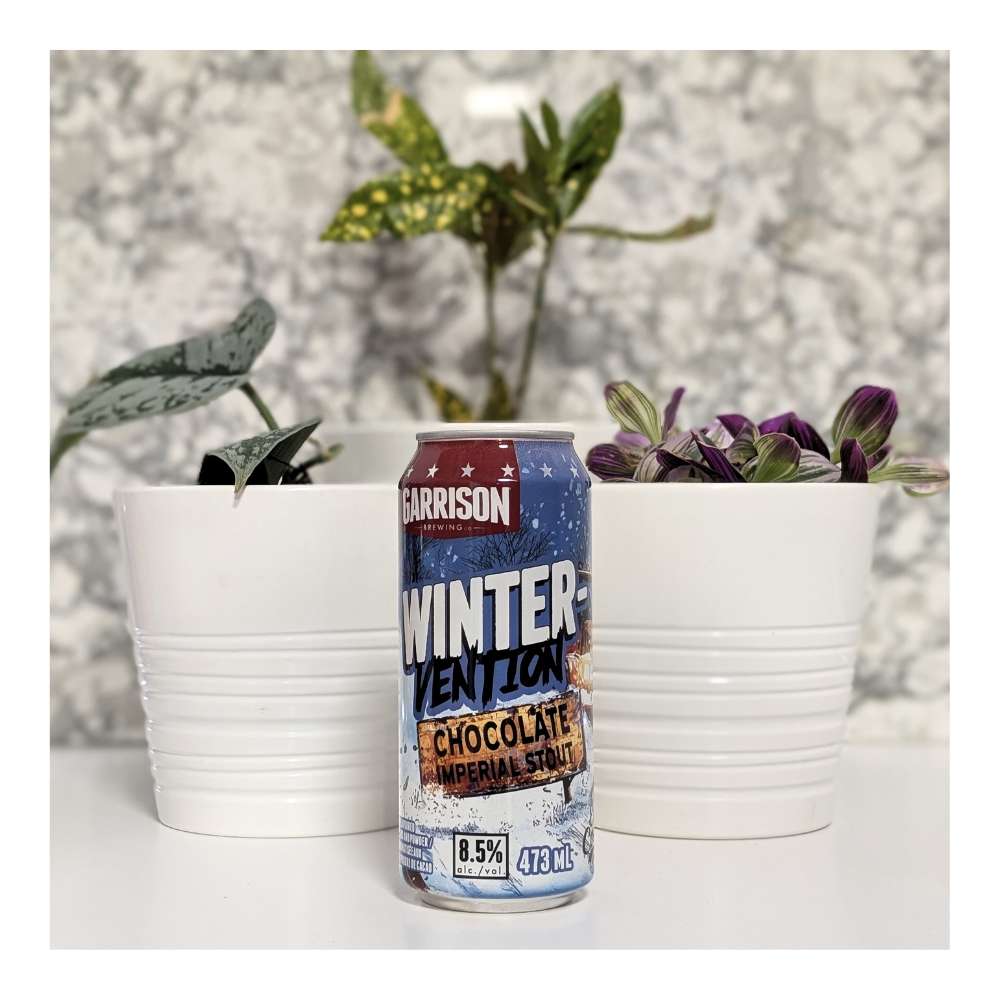 Co. Winter-Vention Chocolate Imperial Stout by Garrison Brewing Company, beer label