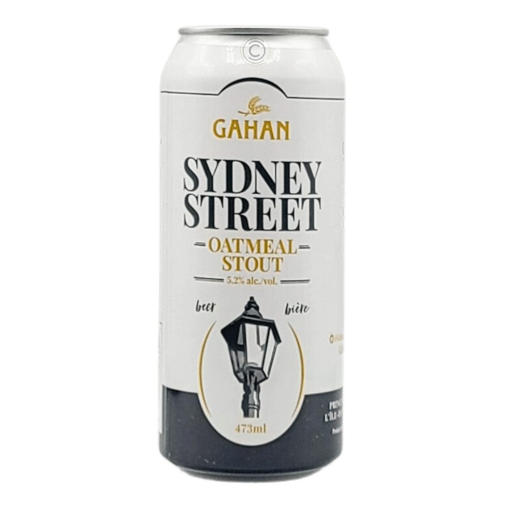Sydney Street Oatmeal Stout by Gahan Brewery, beer label
