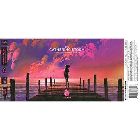 Ever Grain The Gathering Storm Barleywine Ale by Ever Grain Brewing Co, beer label