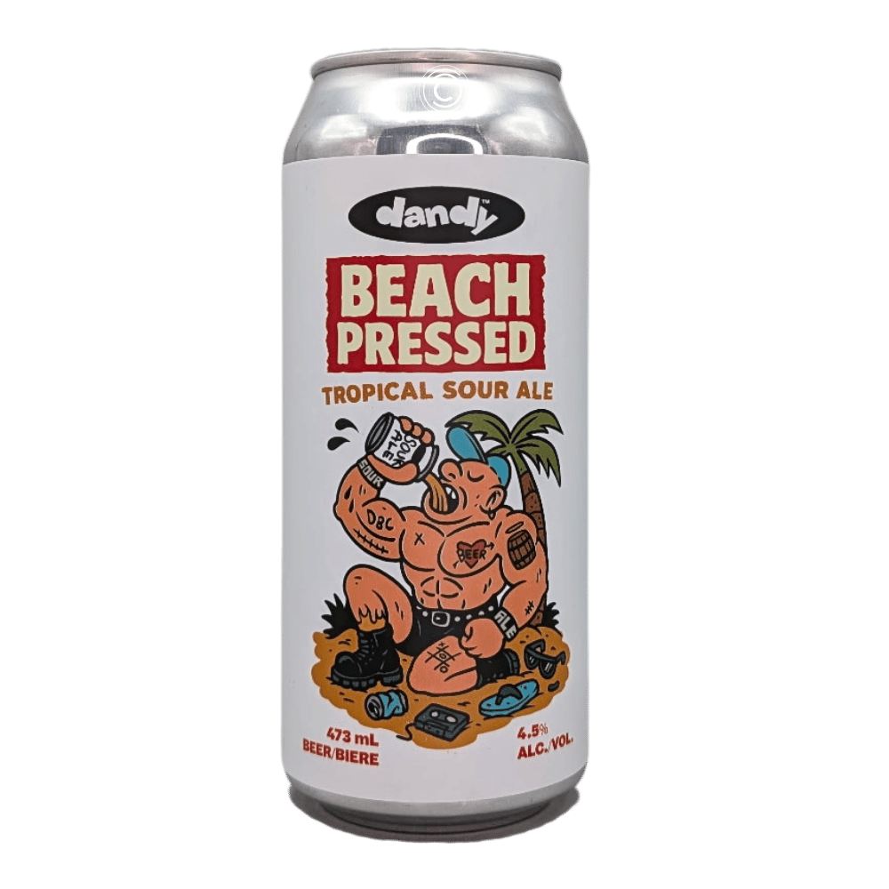 Beach Pressed Tropical Sour Ale by The Dandy Brewing Company, beer label