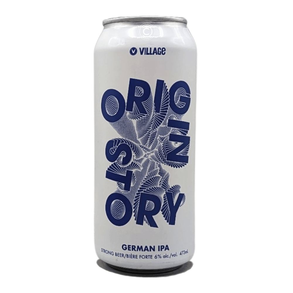 Origin Story German IPA by Village Brewery, beer label