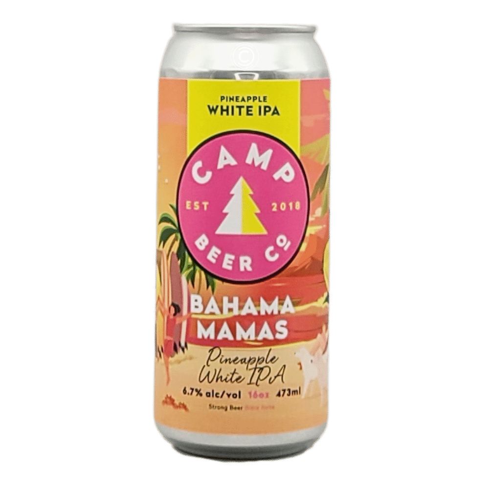 Bahama Mamas White IPA by Camp Beer Co., beer label