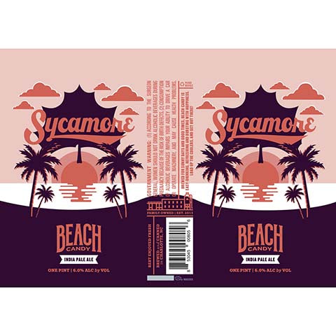Sycamore Beach Candy IPA by Sycamore Brewing, beer label