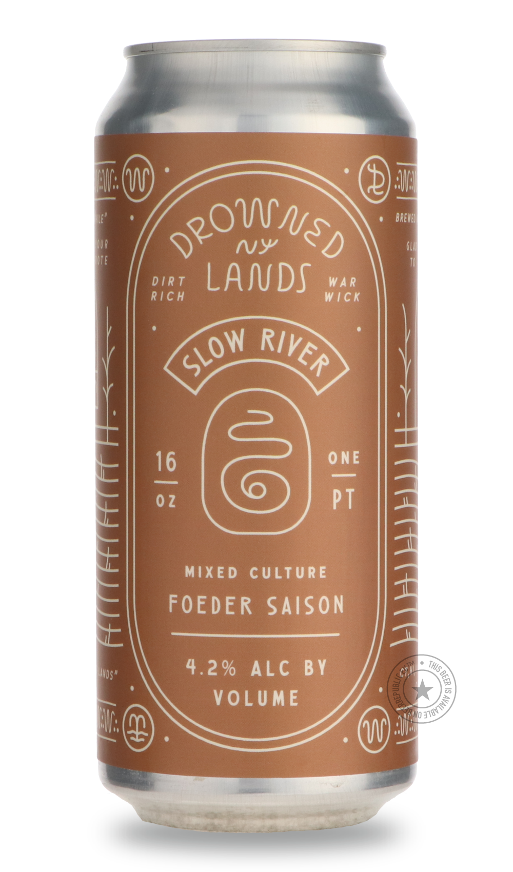 Slow River by The Drowned Lands Brewery, beer label