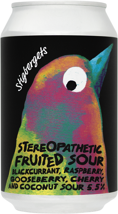 Stereopathetic Fruited Sour by Stigbergets Bryggeri, beer label