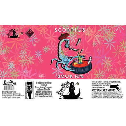 River Styx Scorpius Sour by River Styx Brewing, beer label