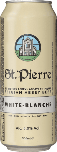 St Pierre White-Blanche by Swinkels Family Brewers, beer label