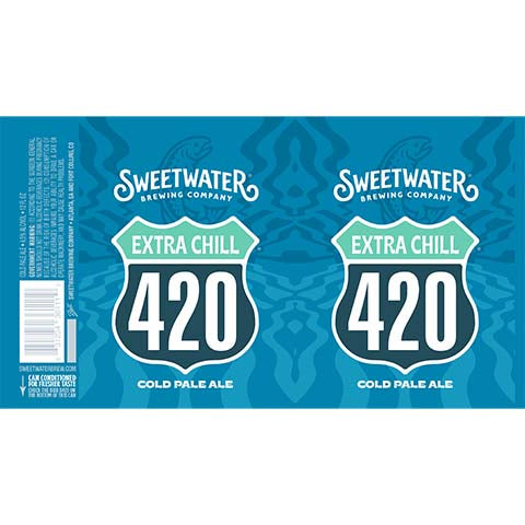 Sweetwater 420 Extra Chill Cold Pale Ale by SweetWater Brewing Co, beer label