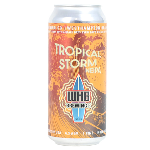 Westhampton Beach Tropical Storm NEIPA by Westhampton Beach Brewing Co, beer label