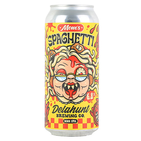 Delahunt Mom's Spaghetti IPA by Delahunt Brewing Company, beer label
