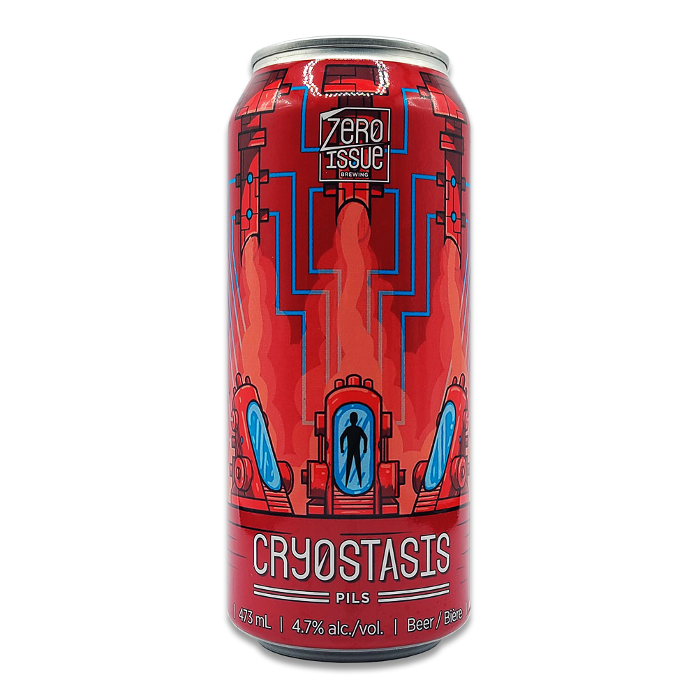 Cryostasis Pils by Zero Issue Brewing, beer label