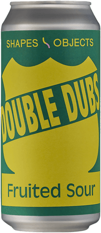Double Dubs Fruited by Shapes & Objects, beer label
