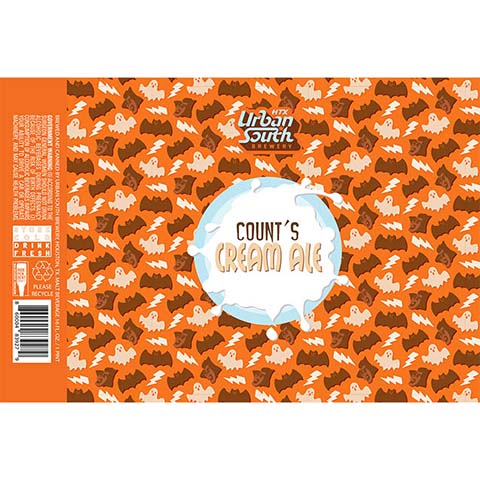 Urban South Count's Cream Ale by Urban South Brewery, beer label