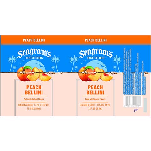 Seagram’s Peach Bellini by Seagram, beer label