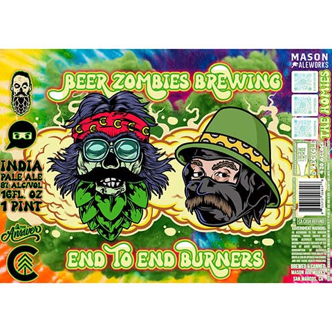 Mason Aleworks End To End Burners IPA by Mason Aleworks, beer label