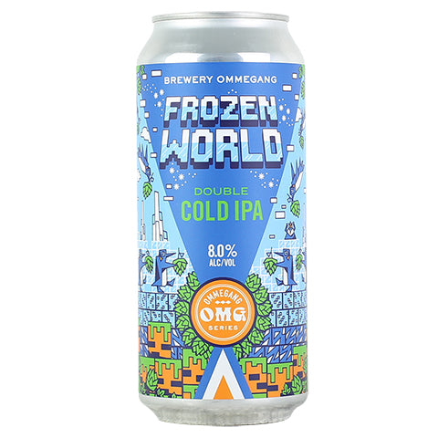 Ommegang Frozen World Double Cold IPA by Ommegang, beer label