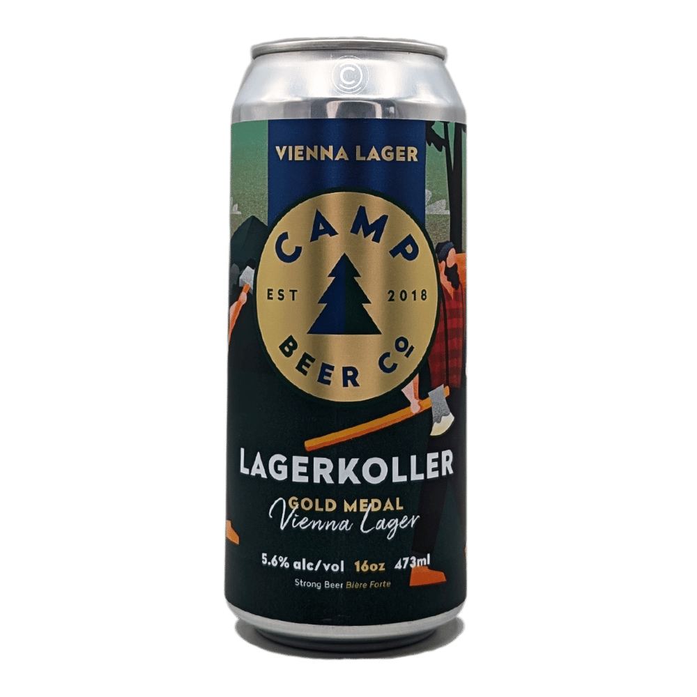 Lagerkoller Vienna Lager by Camp Beer Co. x Four Winds Brewing, beer label
