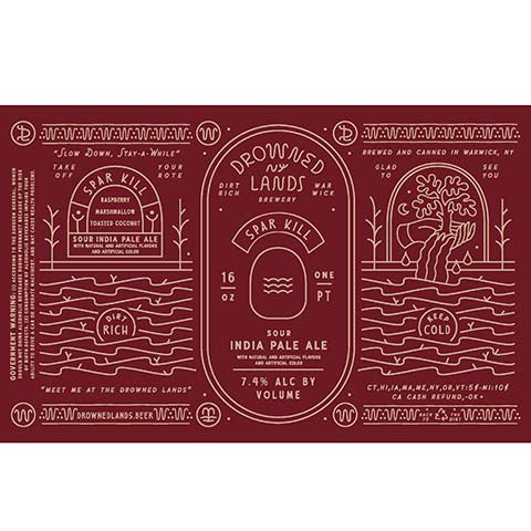 Drowned Lands Spar Kill Sour IPA by The Drowned Lands Brewery, beer label