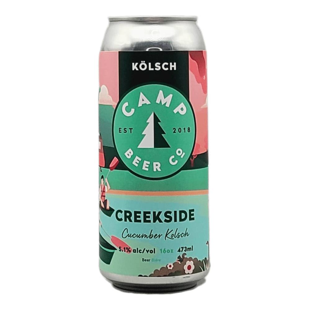 Creekside Cucumber Kolsch by Camp Beer Co., beer label
