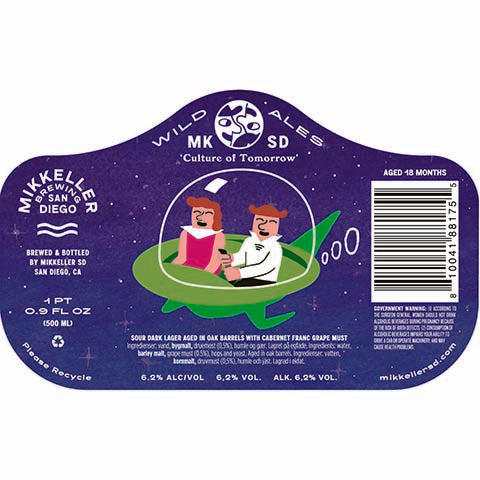 Mikkeller Culture of Tomorrow Sour Dark Lager by Mikkeller, beer label