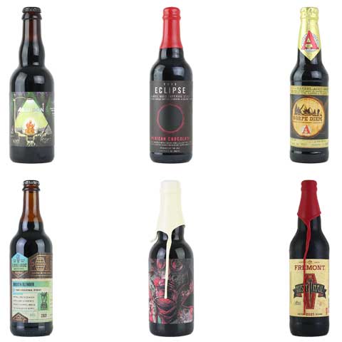 Limited Barrel Aged Stout Gift Box Set by Variety Pack, beer label