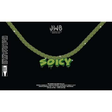 J. Wakefield Soicy Cold IPA by J Wakefield Brewing, beer label