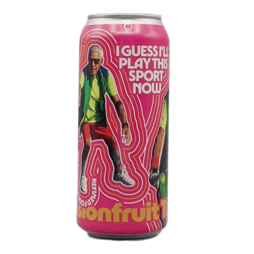 I Guess I'll Play This Sport Now Passionfruit Tart Ale by Refined Fool Brewing Company, beer label