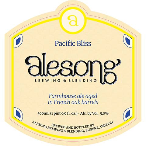 Alesong Pacific Bliss Farmhouse Ale by Alesong Brewing & Blending, beer label