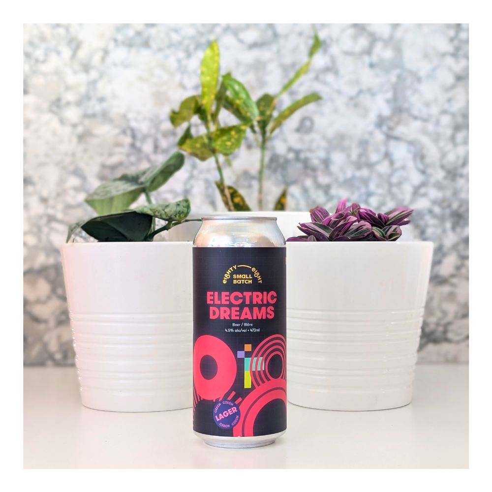 Electric Dreams Czech Lager by Eighty Eight Brewing Co., beer label