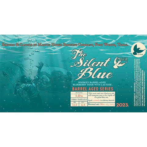 Martin House The Silent Blue Sour by Martin House Brewing Company, beer label