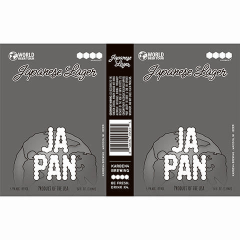 Karben4 Japanese Lager Japan by Karben4 Brewing, beer label