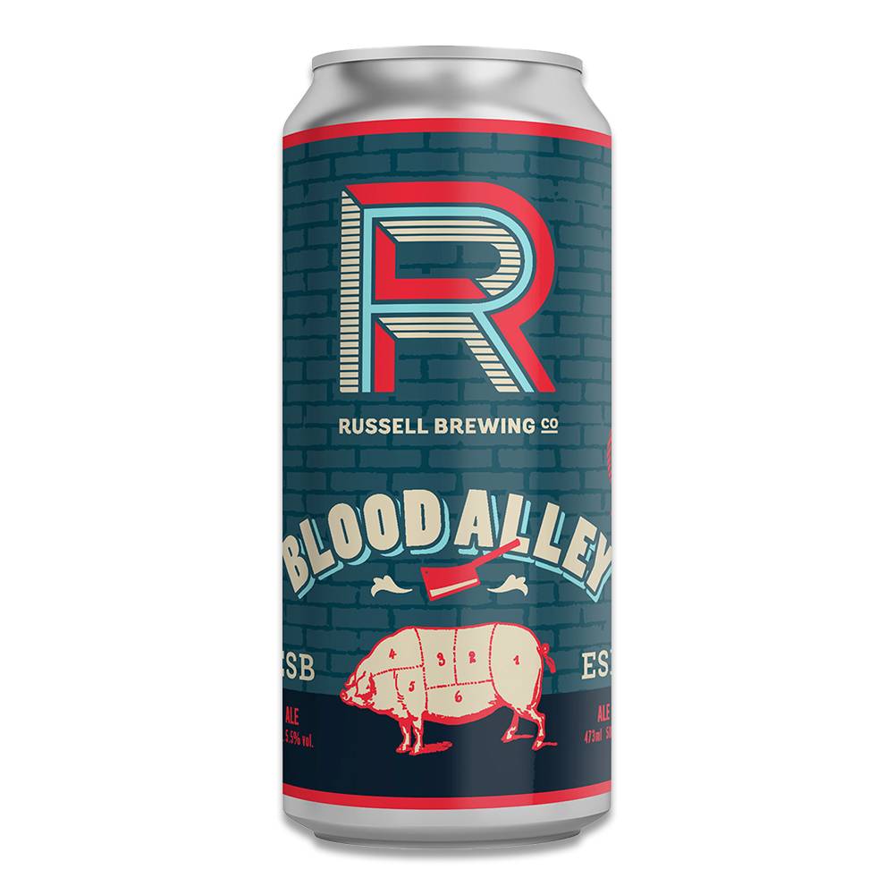 Blood Alley ESB by Russel Brewing Co., beer label