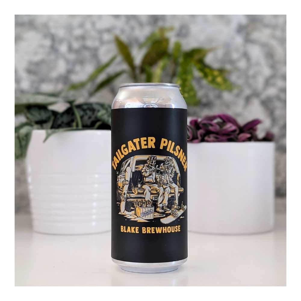 Tailgater Pilsner by Blake Brewhouse, beer label