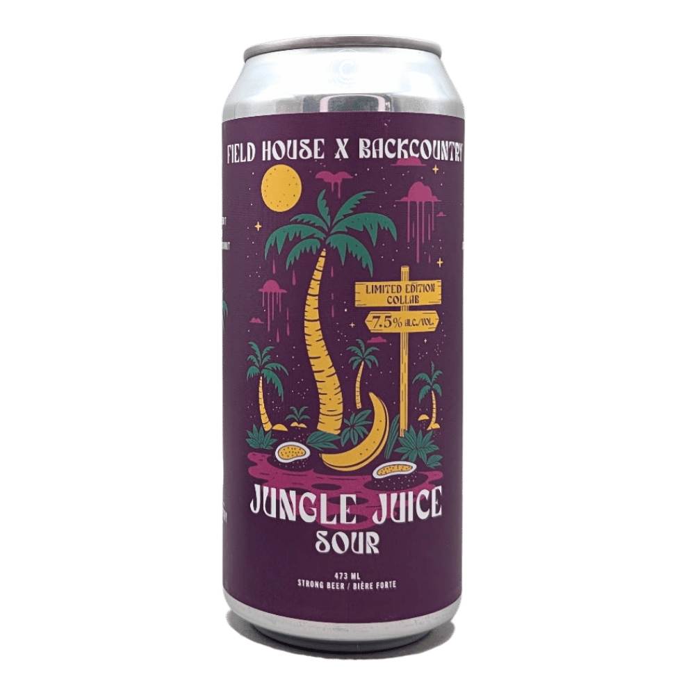 x Backcountry Brewing Jungle Juice Sour by Field House Brewing Co., beer label