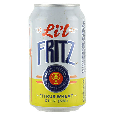 Urban Chestnut Li'l Fritz Wheat by Urban Chestnut Brewing Co, beer label
